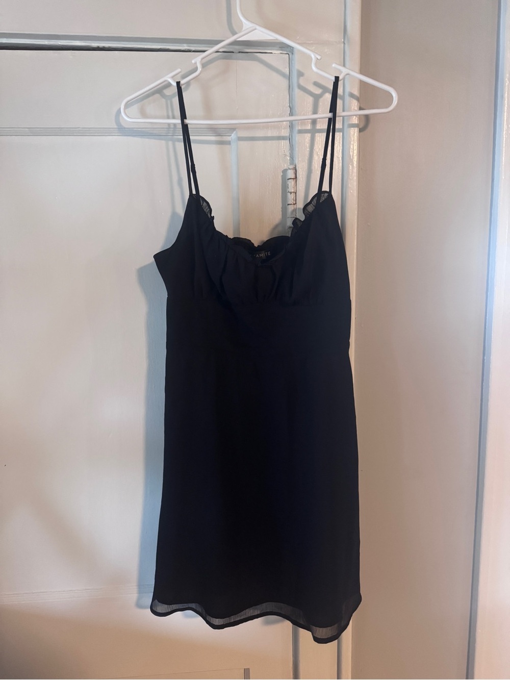 Little Black Slip Dress with Spaghetti Straps